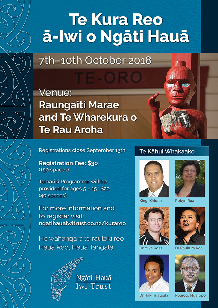 Kura Reo ā-Iwi o Ngāti Hauā 2018